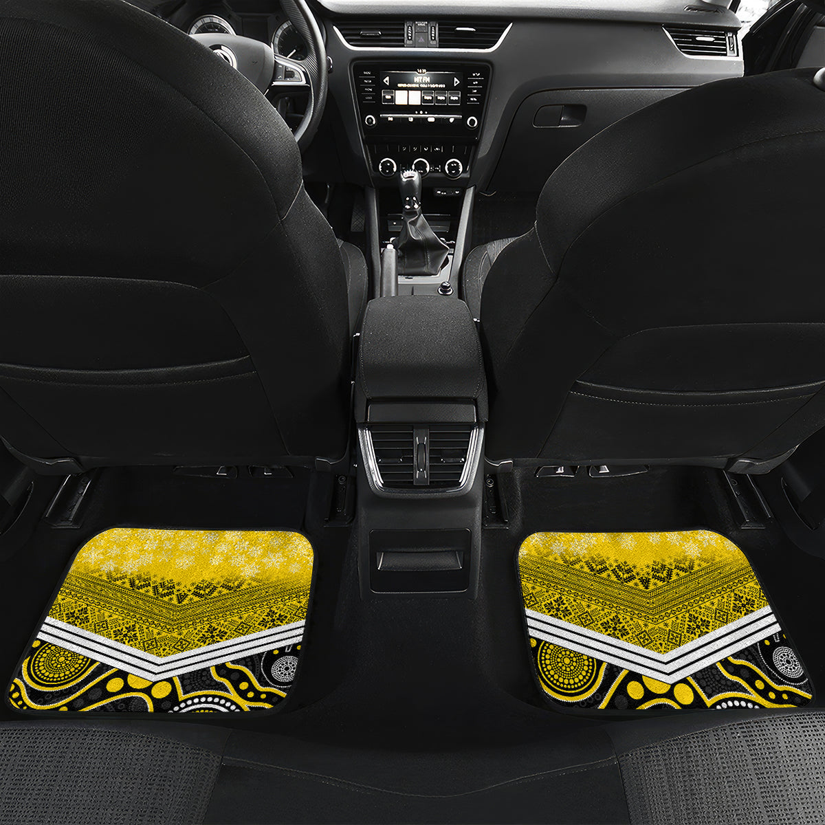 custom-richmond-football-christmas-car-mats-merry-xmas-2023-mix-aboriginal-art