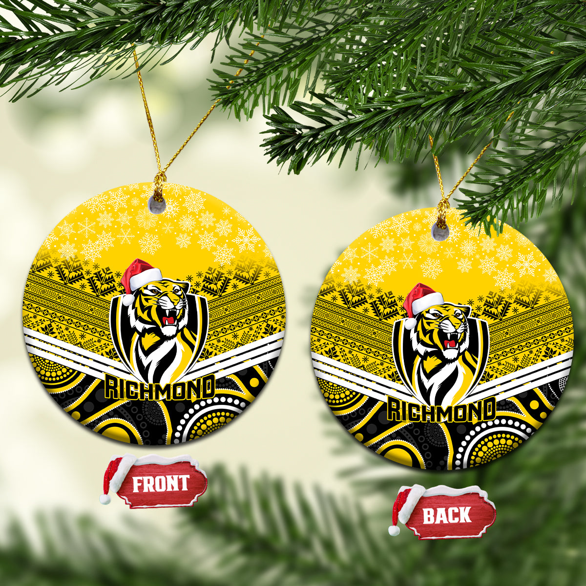 richmond-football-christmas-ceramic-ornament-merry-xmas-2023-mix-aboriginal-art
