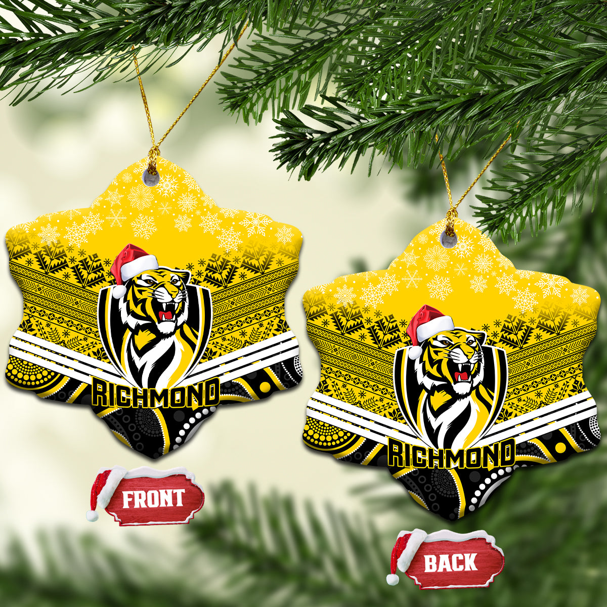 richmond-football-christmas-ceramic-ornament-merry-xmas-2023-mix-aboriginal-art
