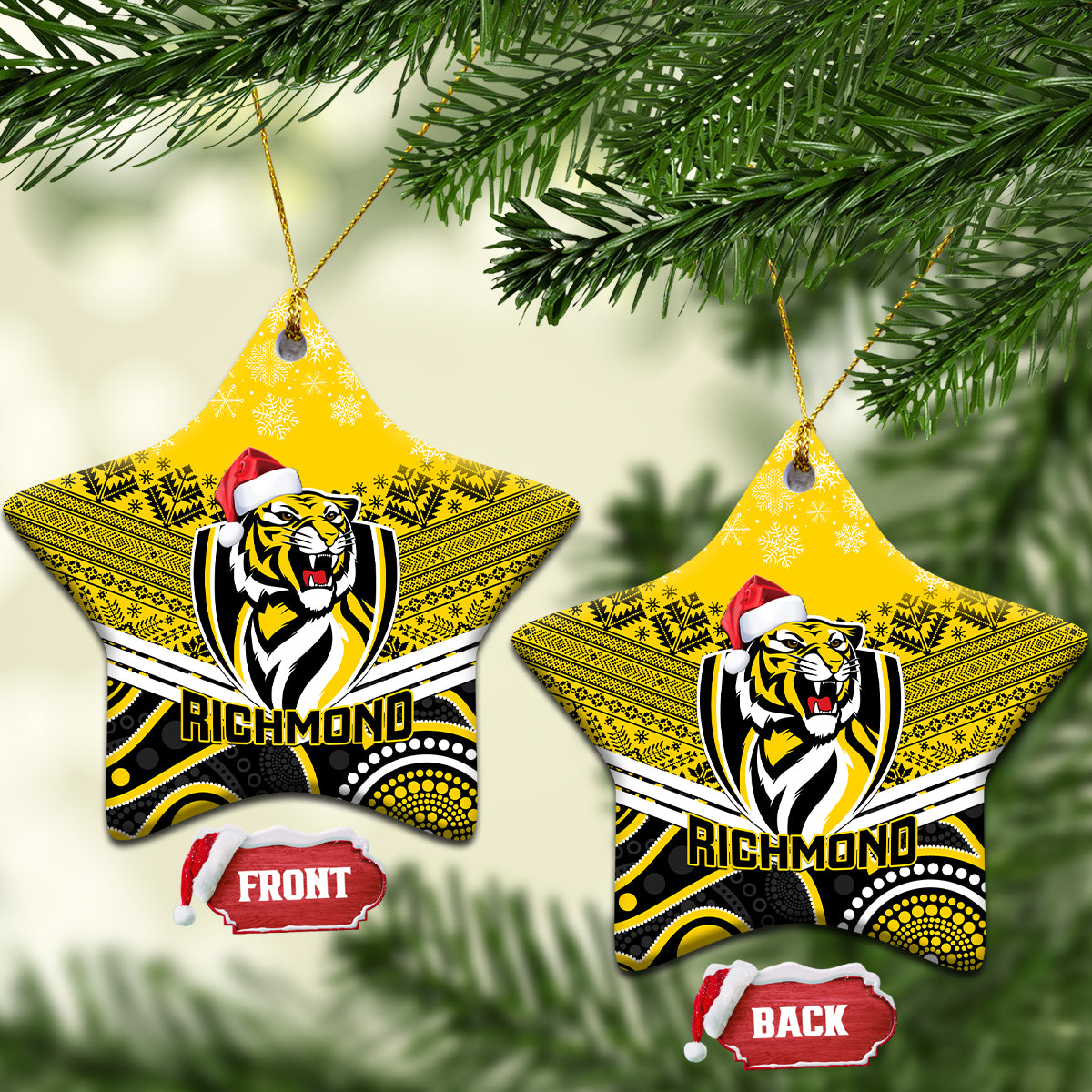 richmond-football-christmas-ceramic-ornament-merry-xmas-2023-mix-aboriginal-art