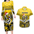 custom-richmond-football-christmas-couples-matching-long-sleeve-bodycon-dress-and-hawaiian-shirt-merry-xmas-2023-mix-aboriginal-art