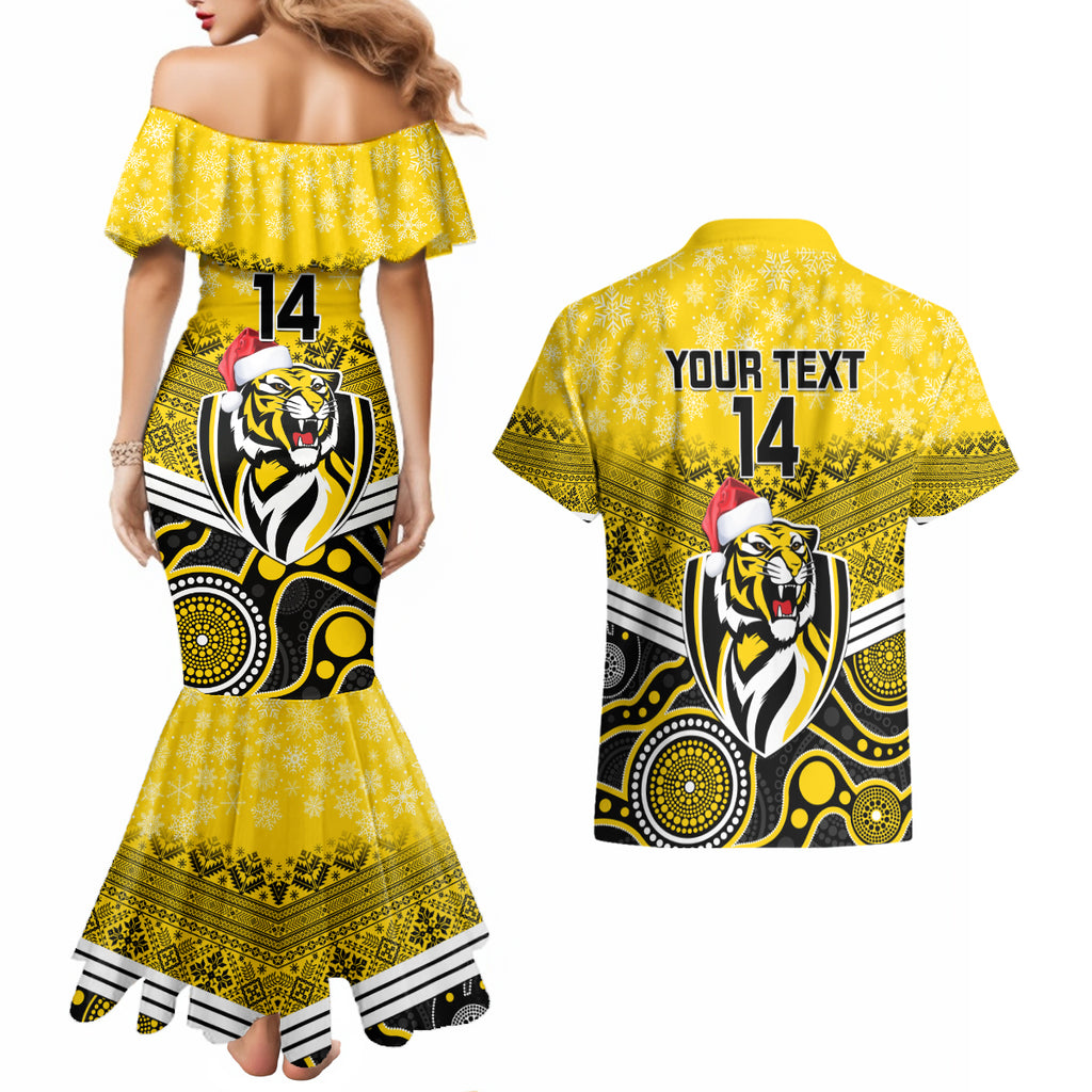custom-richmond-football-christmas-couples-matching-mermaid-dress-and-hawaiian-shirt-merry-xmas-2023-mix-aboriginal-art
