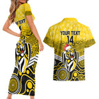 custom-richmond-football-christmas-couples-matching-short-sleeve-bodycon-dress-and-hawaiian-shirt-merry-xmas-2023-mix-aboriginal-art