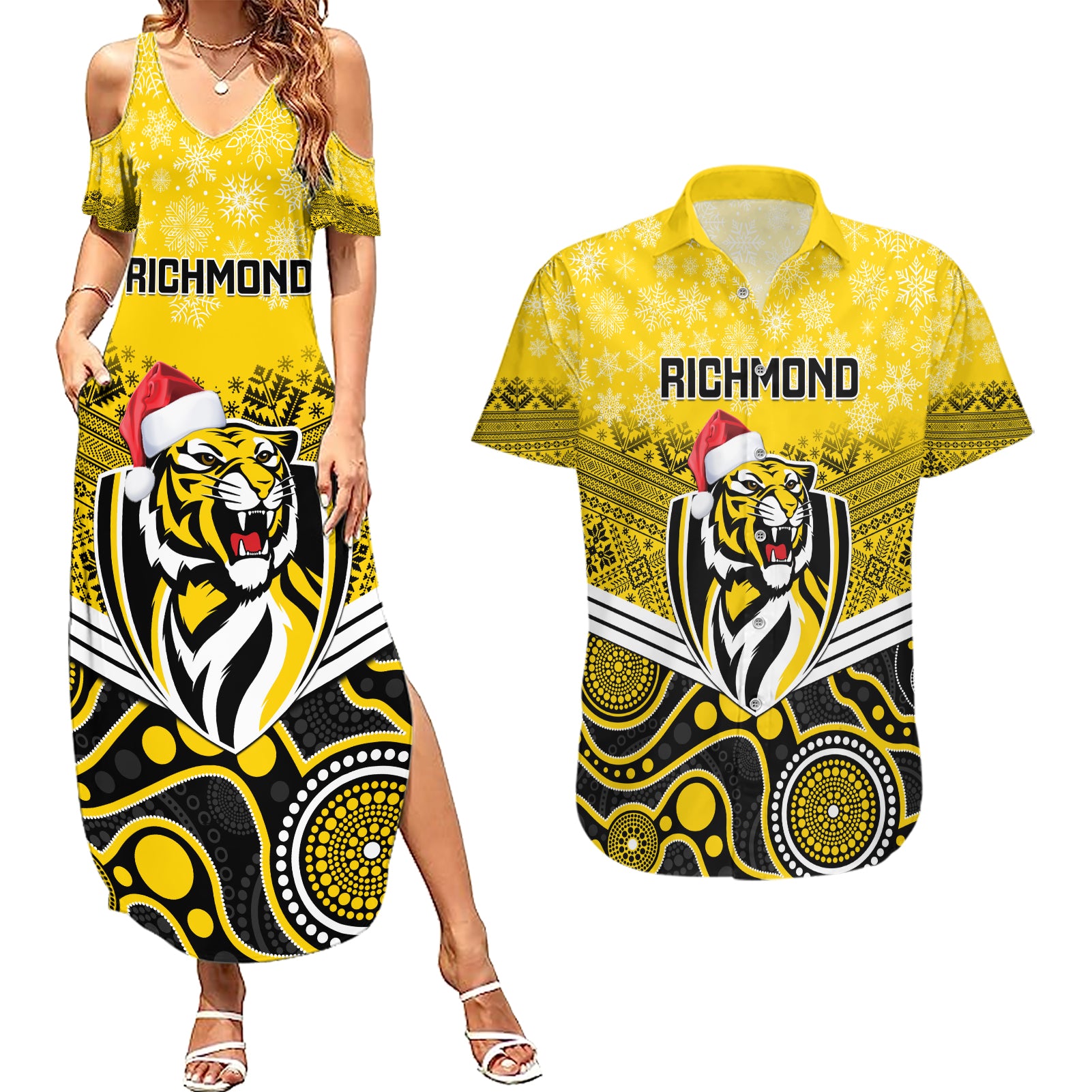 custom-richmond-football-christmas-couples-matching-summer-maxi-dress-and-hawaiian-shirt-merry-xmas-2023-mix-aboriginal-art