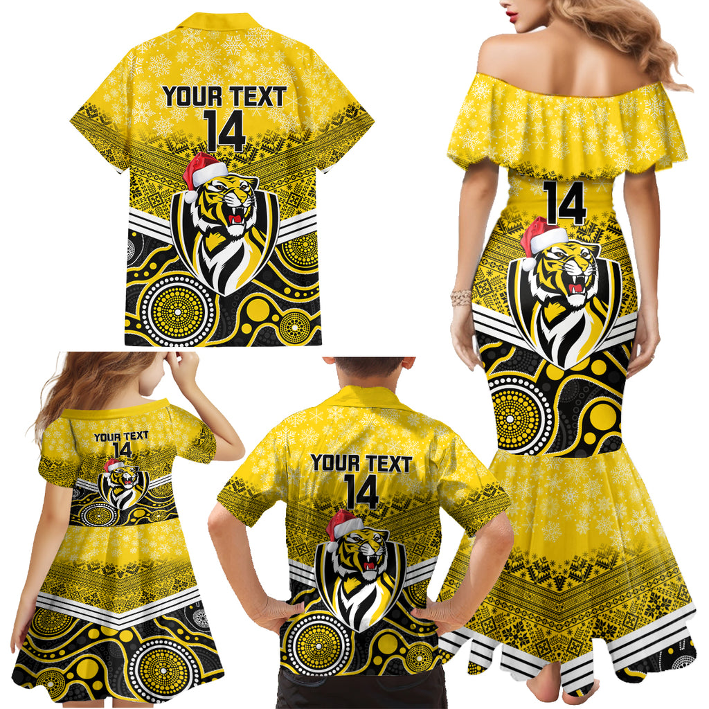 custom-richmond-football-christmas-family-matching-mermaid-dress-and-hawaiian-shirt-merry-xmas-2023-mix-aboriginal-art