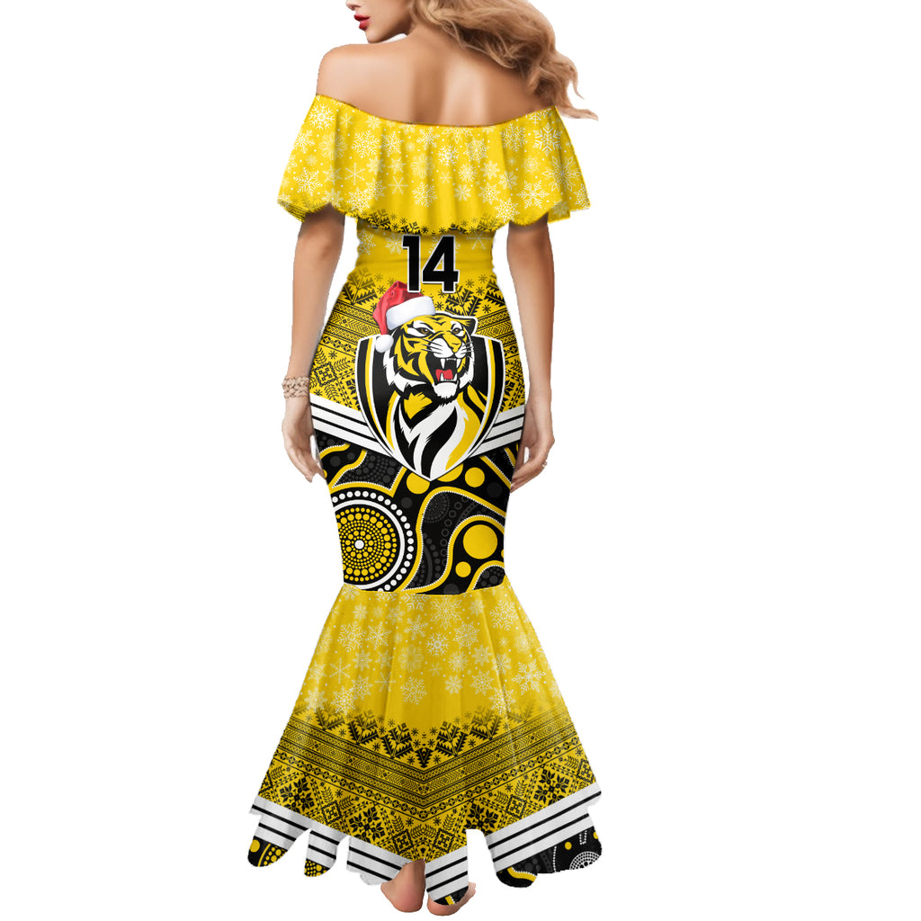 custom-richmond-football-christmas-family-matching-mermaid-dress-and-hawaiian-shirt-merry-xmas-2023-mix-aboriginal-art