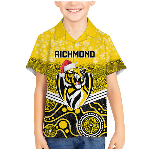custom-richmond-football-christmas-family-matching-mermaid-dress-and-hawaiian-shirt-merry-xmas-2023-mix-aboriginal-art