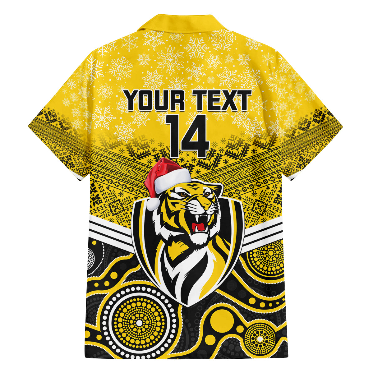 custom-richmond-football-christmas-family-matching-off-shoulder-long-sleeve-dress-and-hawaiian-shirt-merry-xmas-2023-mix-aboriginal-art