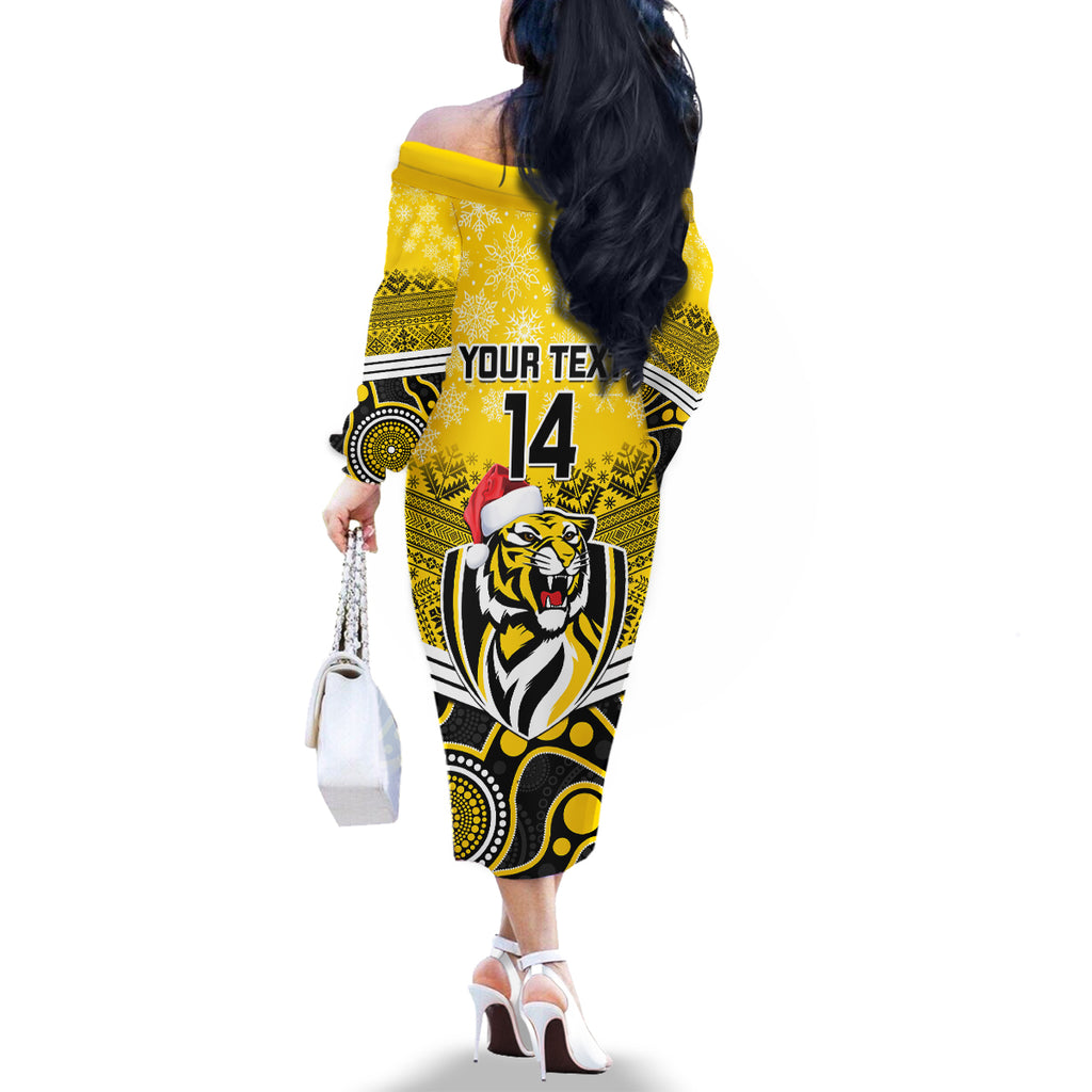 custom-richmond-football-christmas-family-matching-off-shoulder-long-sleeve-dress-and-hawaiian-shirt-merry-xmas-2023-mix-aboriginal-art