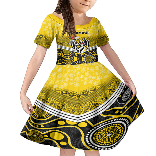 custom-richmond-football-christmas-family-matching-off-shoulder-short-dress-and-hawaiian-shirt-merry-xmas-2023-mix-aboriginal-art