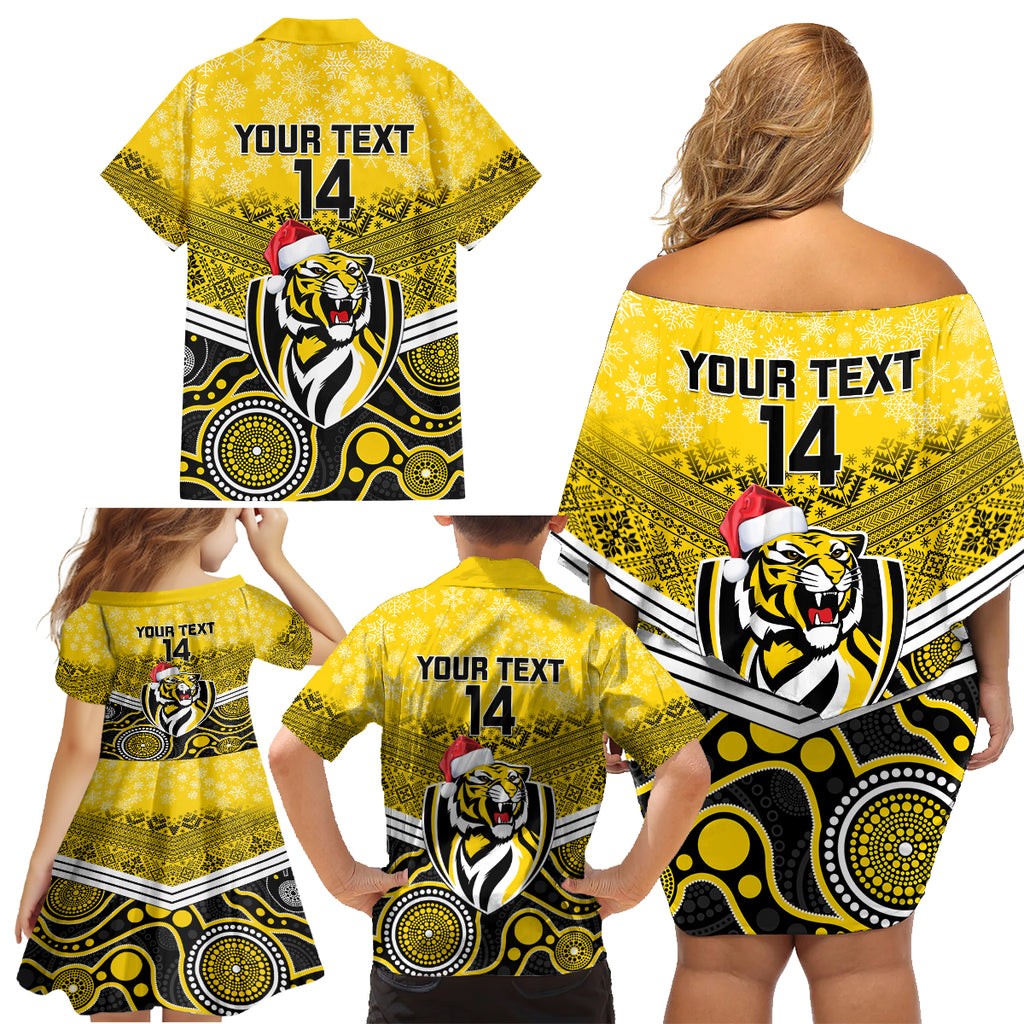 custom-richmond-football-christmas-family-matching-off-shoulder-short-dress-and-hawaiian-shirt-merry-xmas-2023-mix-aboriginal-art