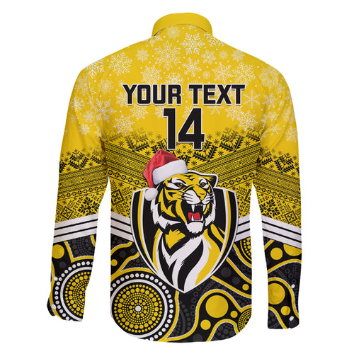 custom-richmond-football-christmas-family-matching-off-shoulder-short-dress-and-hawaiian-shirt-merry-xmas-2023-mix-aboriginal-art