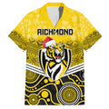 custom-richmond-football-christmas-family-matching-short-sleeve-bodycon-dress-and-hawaiian-shirt-merry-xmas-2023-mix-aboriginal-art