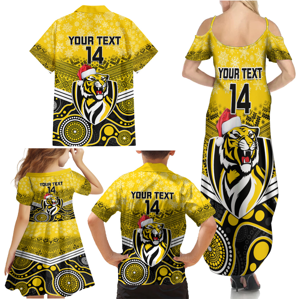 custom-richmond-football-christmas-family-matching-summer-maxi-dress-and-hawaiian-shirt-merry-xmas-2023-mix-aboriginal-art