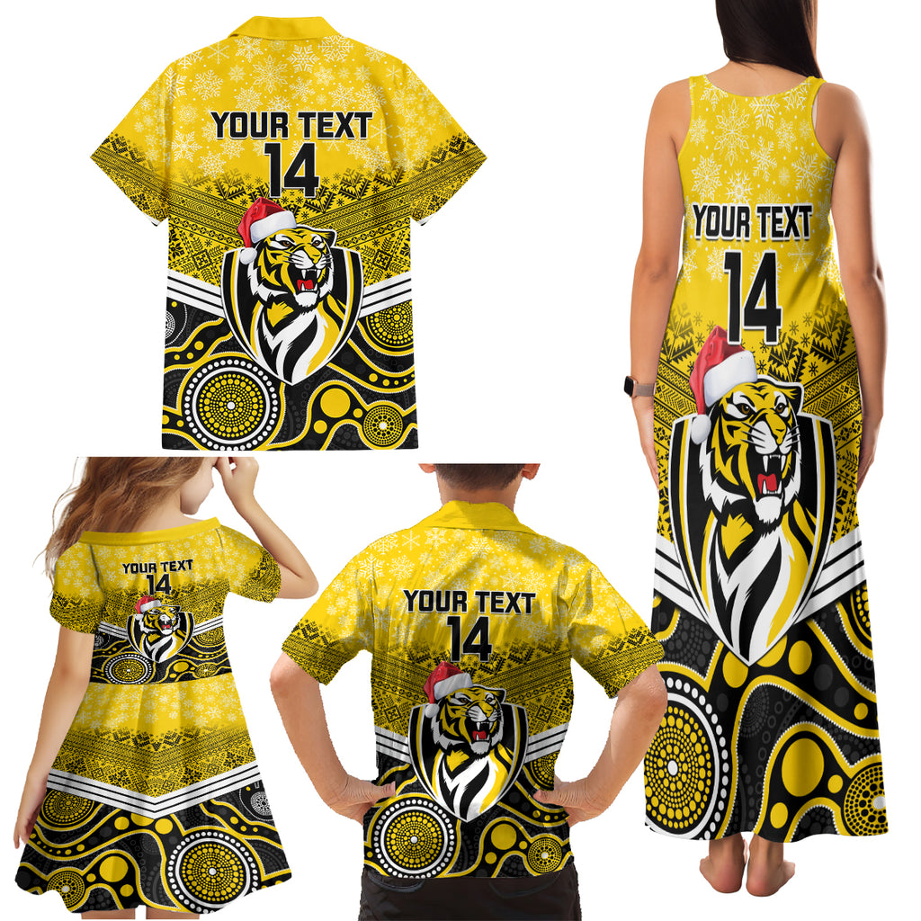 custom-richmond-football-christmas-family-matching-tank-maxi-dress-and-hawaiian-shirt-merry-xmas-2023-mix-aboriginal-art