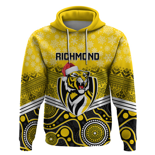 custom-richmond-football-christmas-hoodie-merry-xmas-2023-mix-aboriginal-art