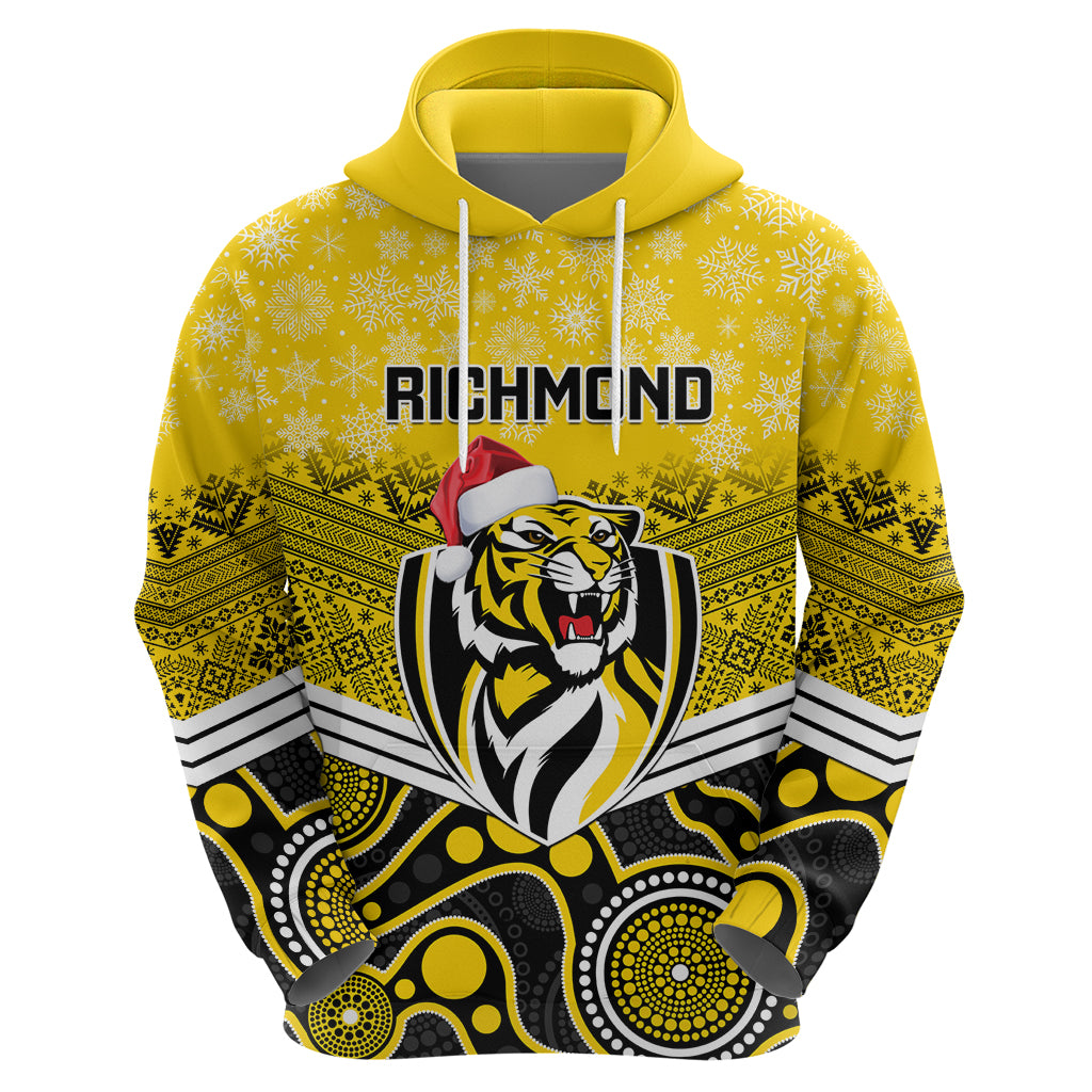 custom-richmond-football-christmas-hoodie-merry-xmas-2023-mix-aboriginal-art