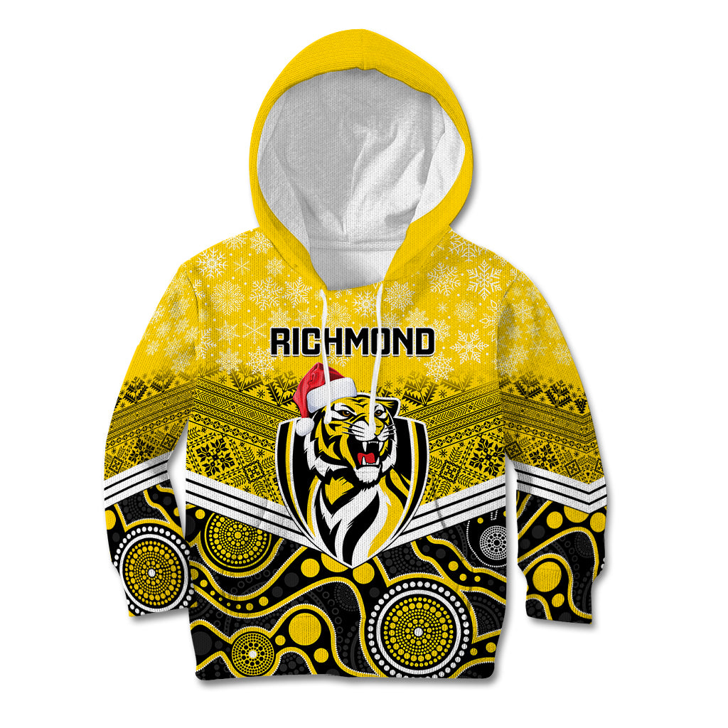 custom-richmond-football-christmas-kid-hoodie-merry-xmas-2023-mix-aboriginal-art