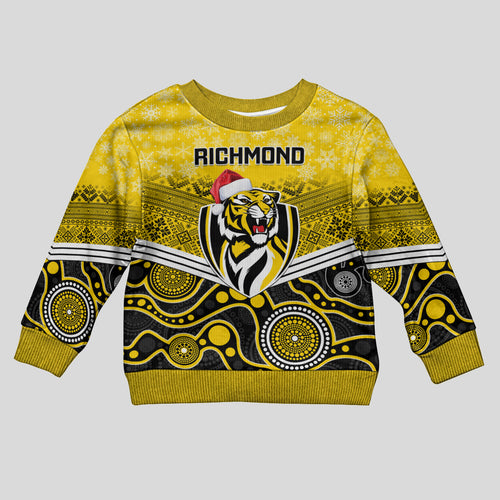 custom-richmond-football-christmas-kid-ugly-christmas-sweater-merry-xmas-2023-mix-aboriginal-art
