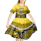 custom-richmond-football-christmas-kid-short-sleeve-dress-merry-xmas-2023-mix-aboriginal-art