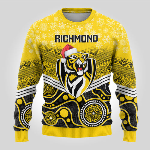 custom-richmond-football-christmas-ugly-christmas-sweater-merry-xmas-2023-mix-aboriginal-art
