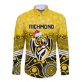 custom-richmond-football-christmas-long-sleeve-button-shirt-merry-xmas-2023-mix-aboriginal-art