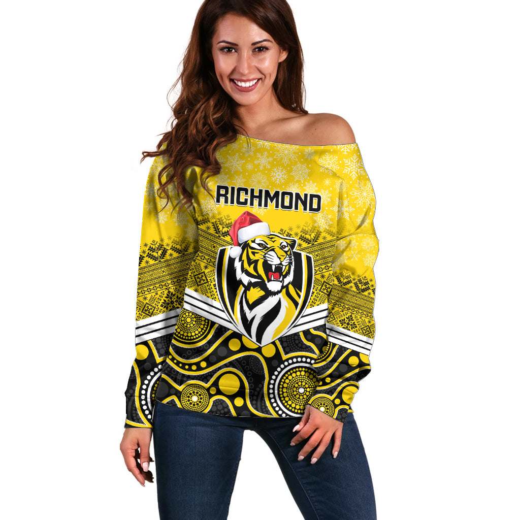 custom-richmond-football-christmas-off-shoulder-sweater-merry-xmas-2023-mix-aboriginal-art