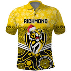 custom-richmond-football-christmas-polo-shirt-merry-xmas-2023-mix-aboriginal-art