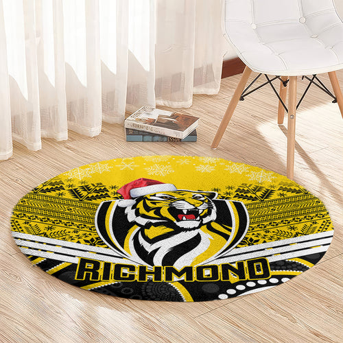 custom-richmond-football-christmas-round-carpet-merry-xmas-2023-mix-aboriginal-art