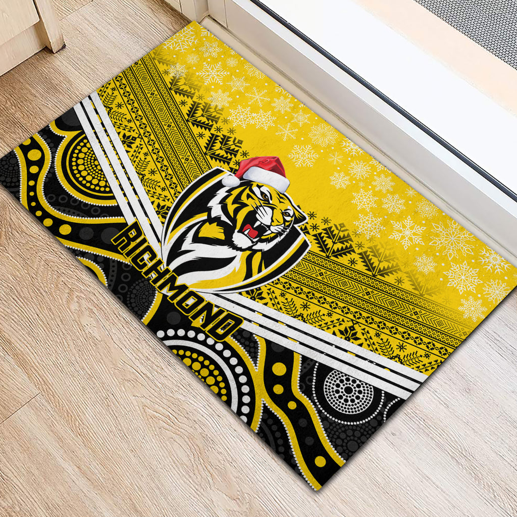 custom-richmond-football-christmas-rubber-doormat-merry-xmas-2023-mix-aboriginal-art