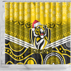 custom-richmond-football-christmas-shower-curtain-merry-xmas-2023-mix-aboriginal-art