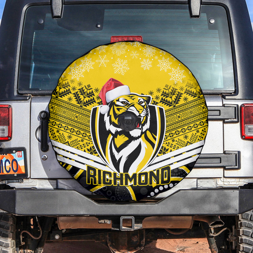 custom-richmond-football-christmas-spare-tire-cover-merry-xmas-2023-mix-aboriginal-art