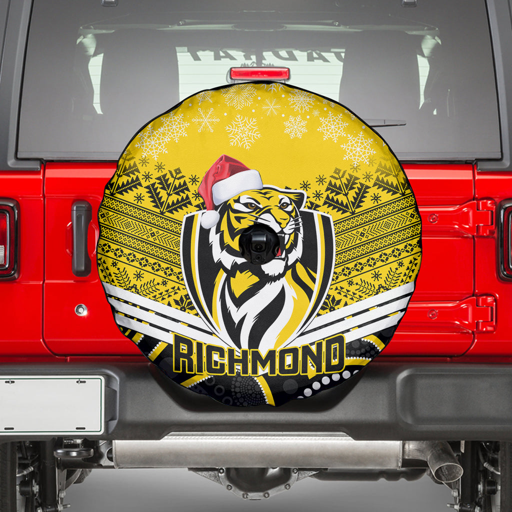 custom-richmond-football-christmas-spare-tire-cover-merry-xmas-2023-mix-aboriginal-art