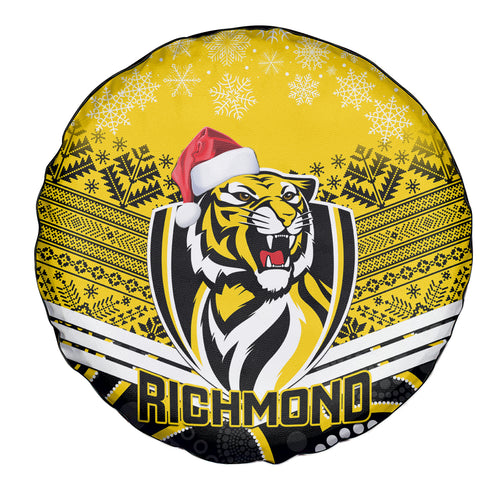 custom-richmond-football-christmas-spare-tire-cover-merry-xmas-2023-mix-aboriginal-art