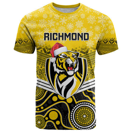 custom-richmond-football-christmas-t-shirt-merry-xmas-2023-mix-aboriginal-art