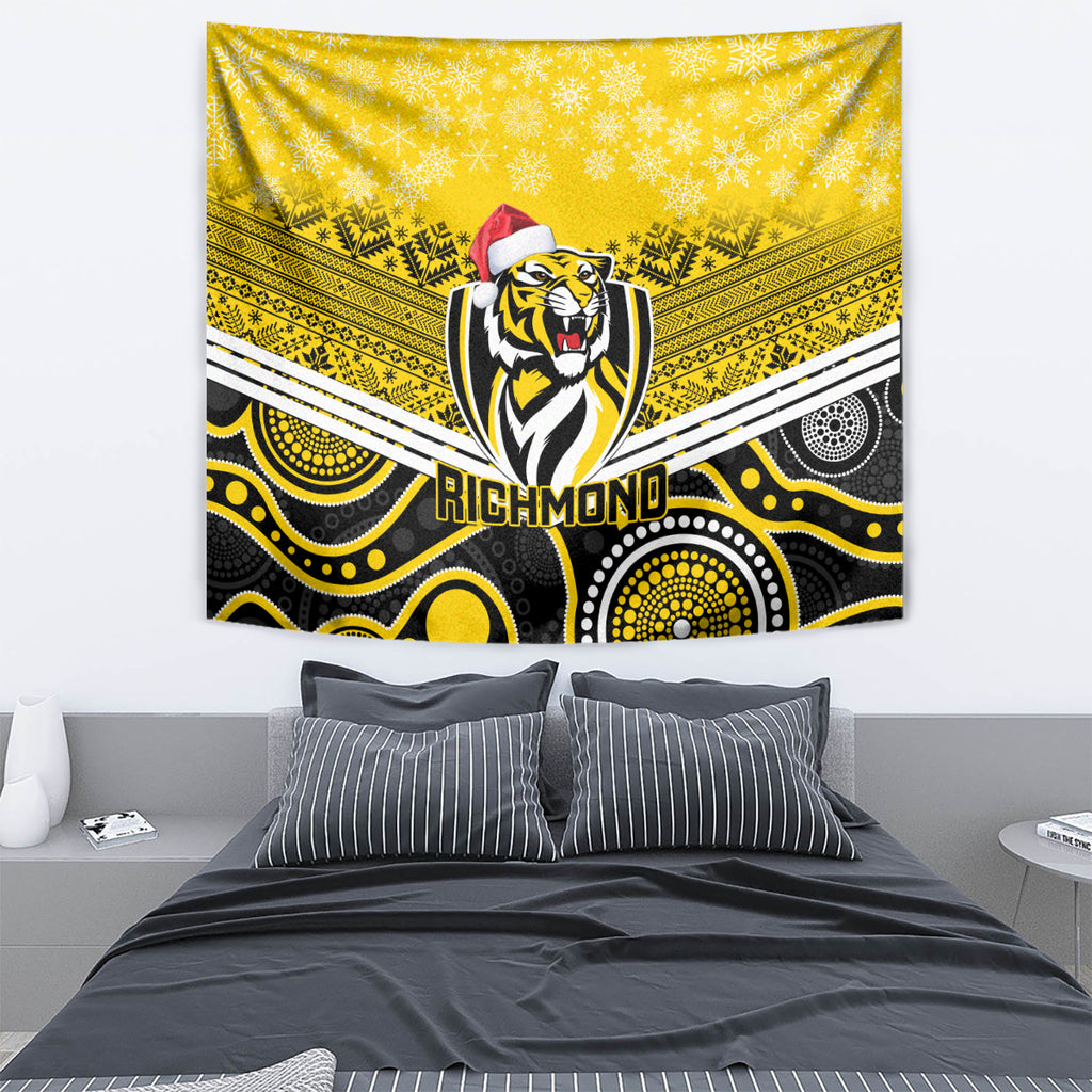 custom-richmond-football-christmas-tapestry-merry-xmas-2023-mix-aboriginal-art