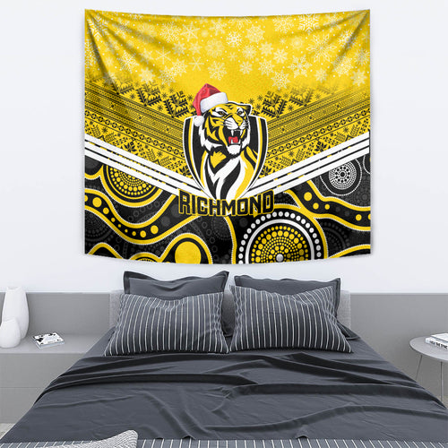 custom-richmond-football-christmas-tapestry-merry-xmas-2023-mix-aboriginal-art
