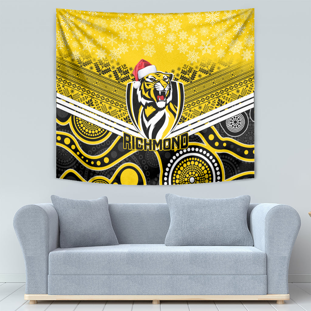 custom-richmond-football-christmas-tapestry-merry-xmas-2023-mix-aboriginal-art