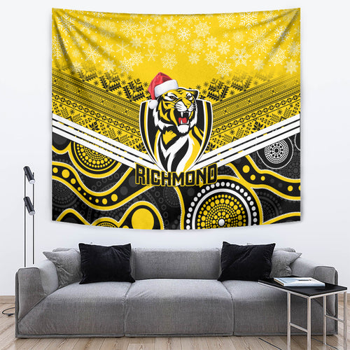 custom-richmond-football-christmas-tapestry-merry-xmas-2023-mix-aboriginal-art