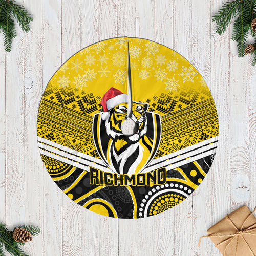richmond-football-christmas-tree-skirt-merry-xmas-2023-mix-aboriginal-art