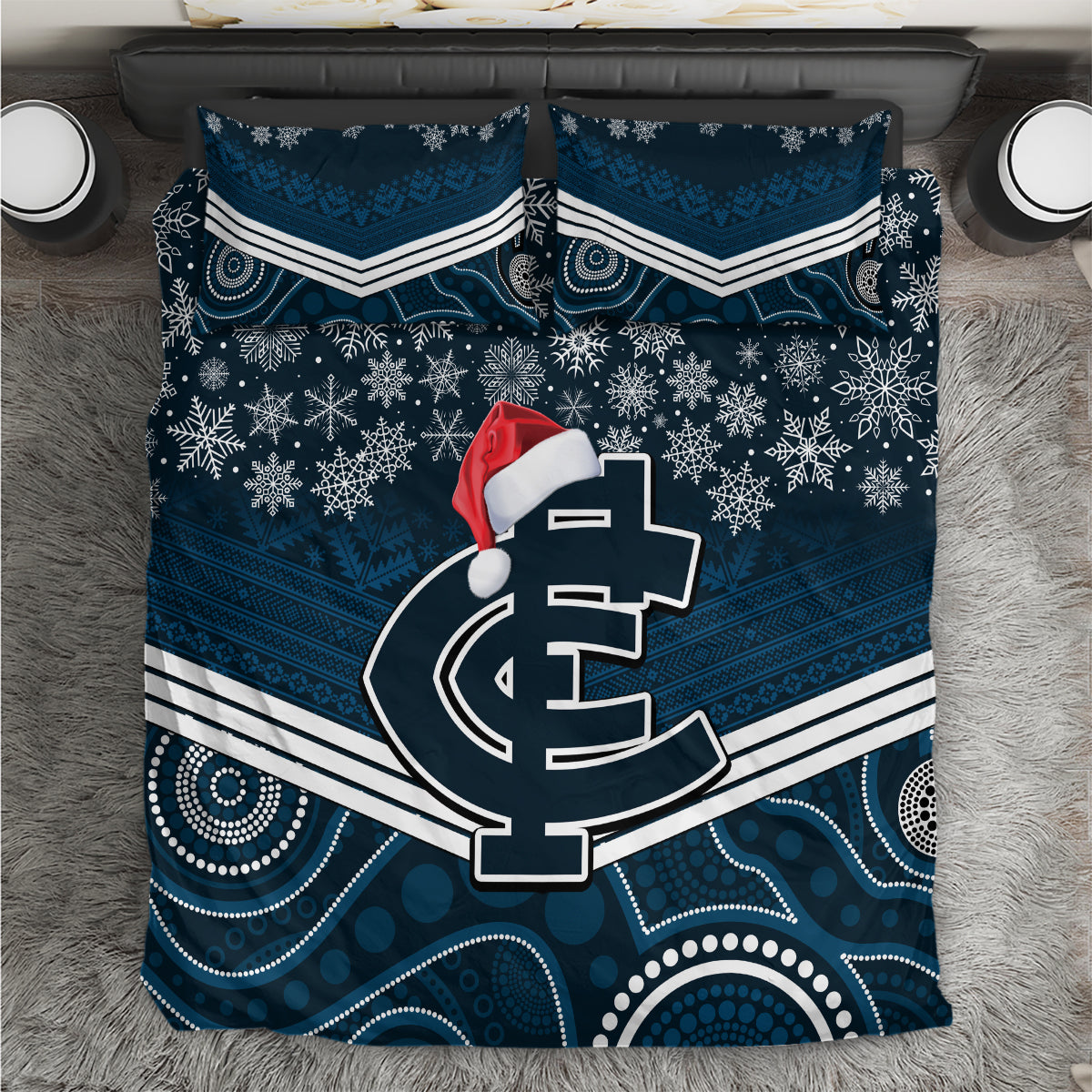 custom-blues-football-christmas-bedding-set-merry-xmas-2023-mix-aboriginal-art