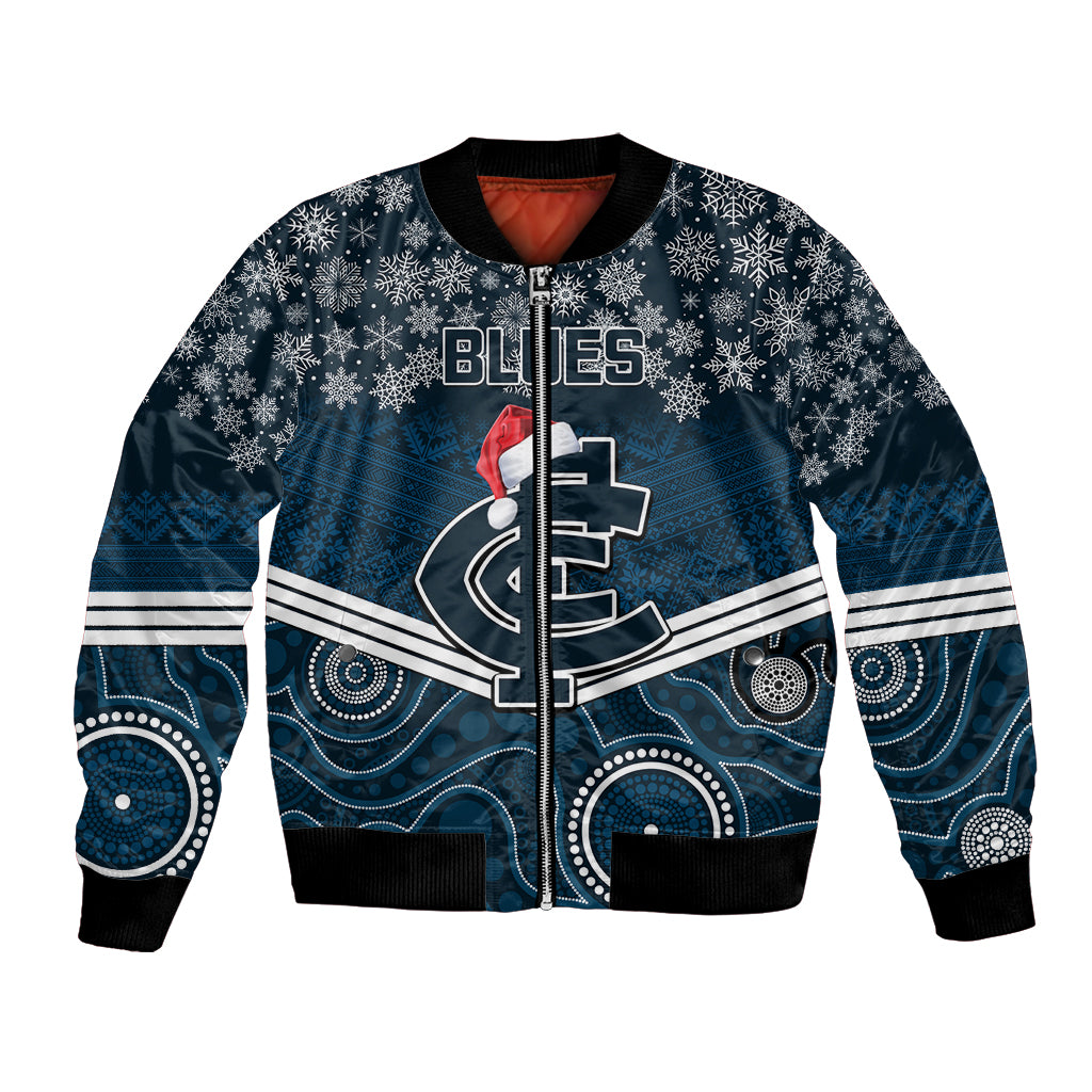custom-blues-football-christmas-bomber-jacket-merry-xmas-2023-mix-aboriginal-art