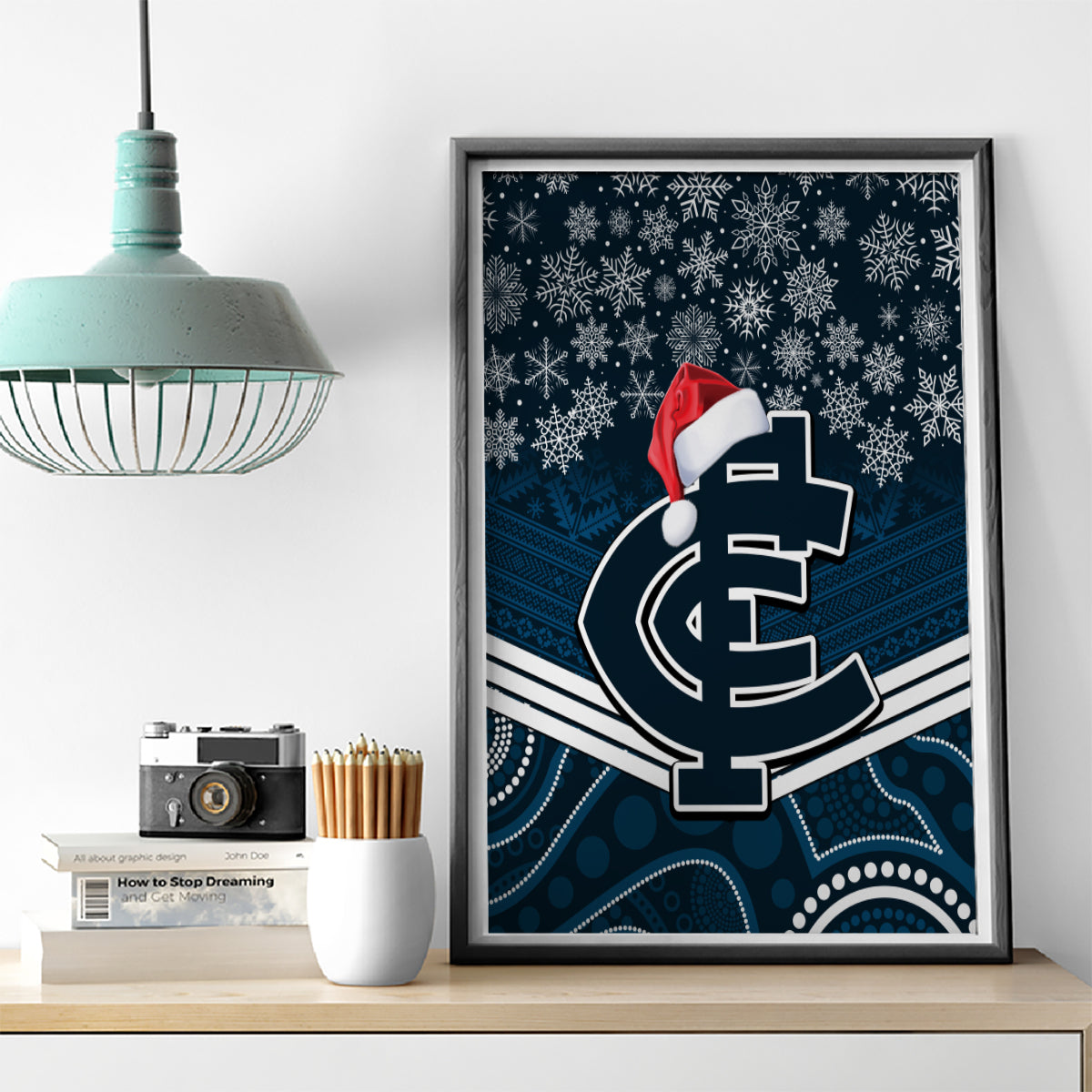custom-blues-football-christmas-canvas-wall-art-merry-xmas-2023-mix-aboriginal-art