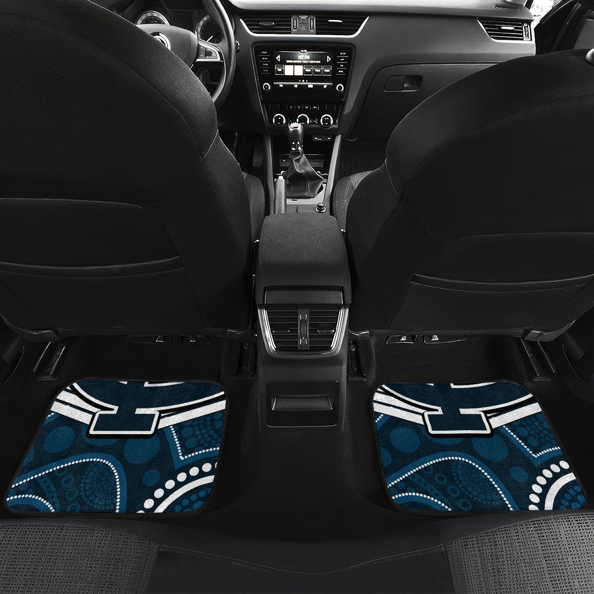 custom-blues-football-christmas-car-mats-merry-xmas-2023-mix-aboriginal-art