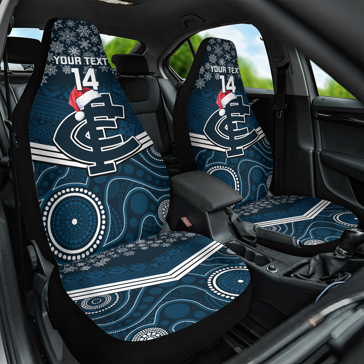 custom-blues-football-christmas-car-seat-cover-merry-xmas-2023-mix-aboriginal-art