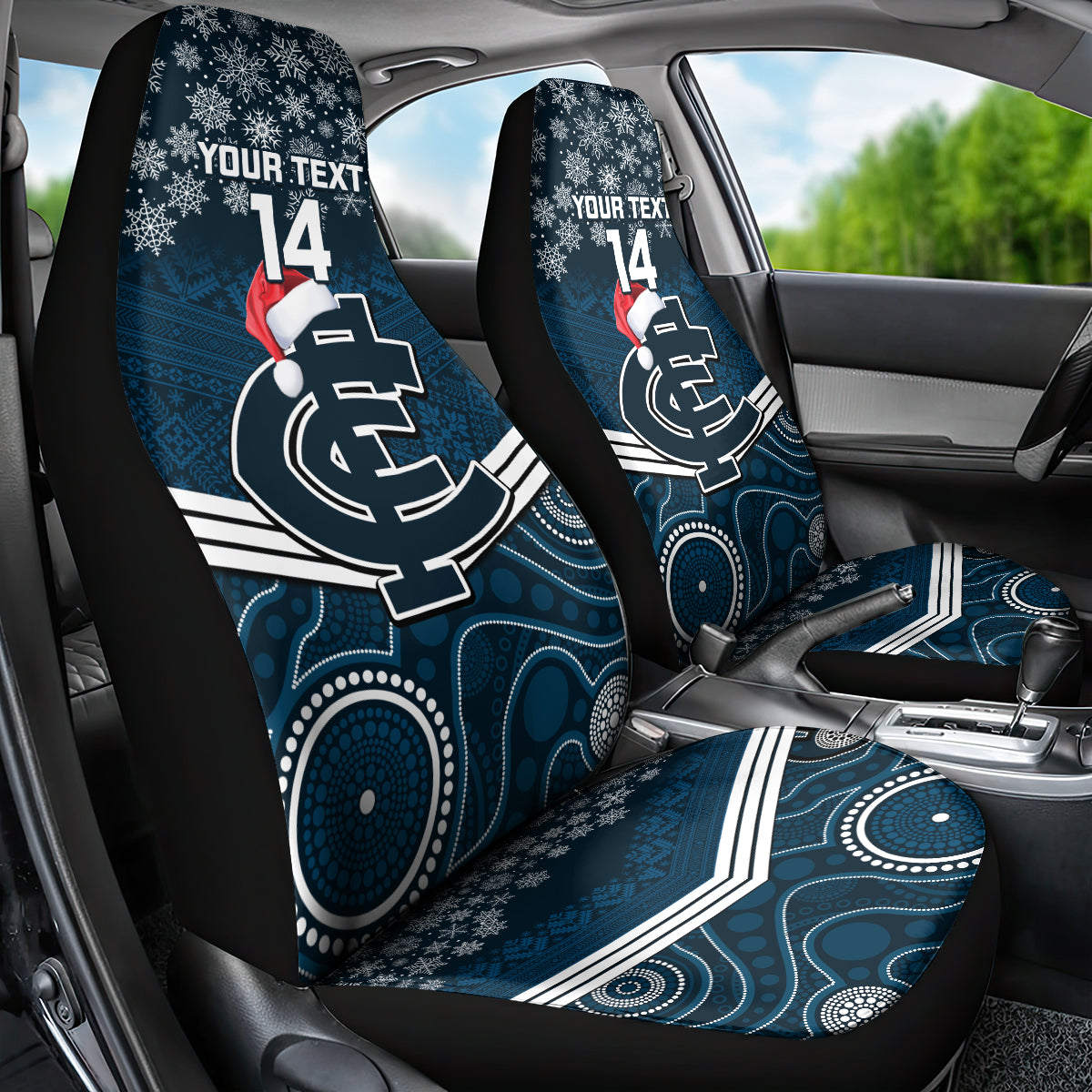 custom-blues-football-christmas-car-seat-cover-merry-xmas-2023-mix-aboriginal-art