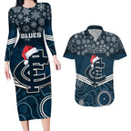 custom-blues-football-christmas-couples-matching-long-sleeve-bodycon-dress-and-hawaiian-shirt-merry-xmas-2023-mix-aboriginal-art