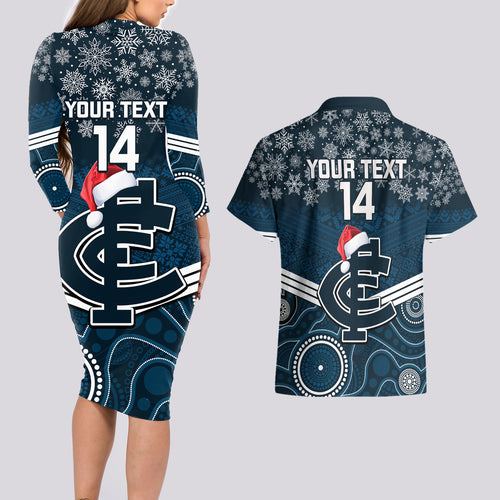 custom-blues-football-christmas-couples-matching-long-sleeve-bodycon-dress-and-hawaiian-shirt-merry-xmas-2023-mix-aboriginal-art