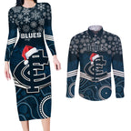 custom-blues-football-christmas-couples-matching-long-sleeve-bodycon-dress-and-long-sleeve-button-shirt-merry-xmas-2023-mix-aboriginal-art