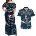 custom-blues-football-christmas-couples-matching-off-shoulder-maxi-dress-and-hawaiian-shirt-merry-xmas-2023-mix-aboriginal-art